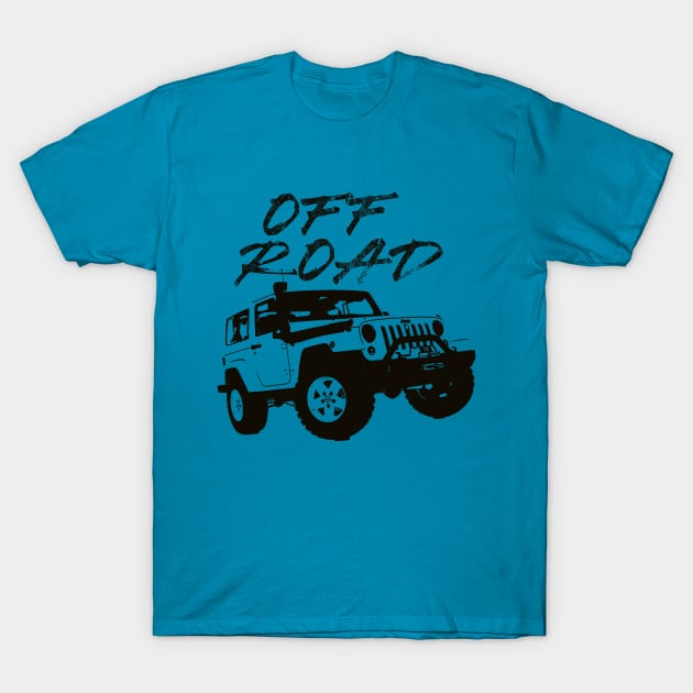 Jeep Wrangler Off Road T-Shirt by JDMzone